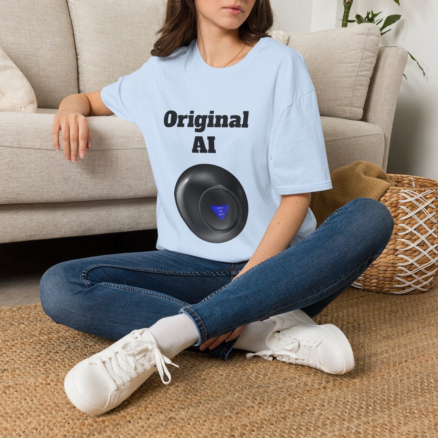 Original AI Graphic T-Shirt — Retro Tech Logo Tee
