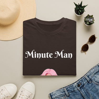 Minute Man T-Shirt — Pink Doll Graphic Tee