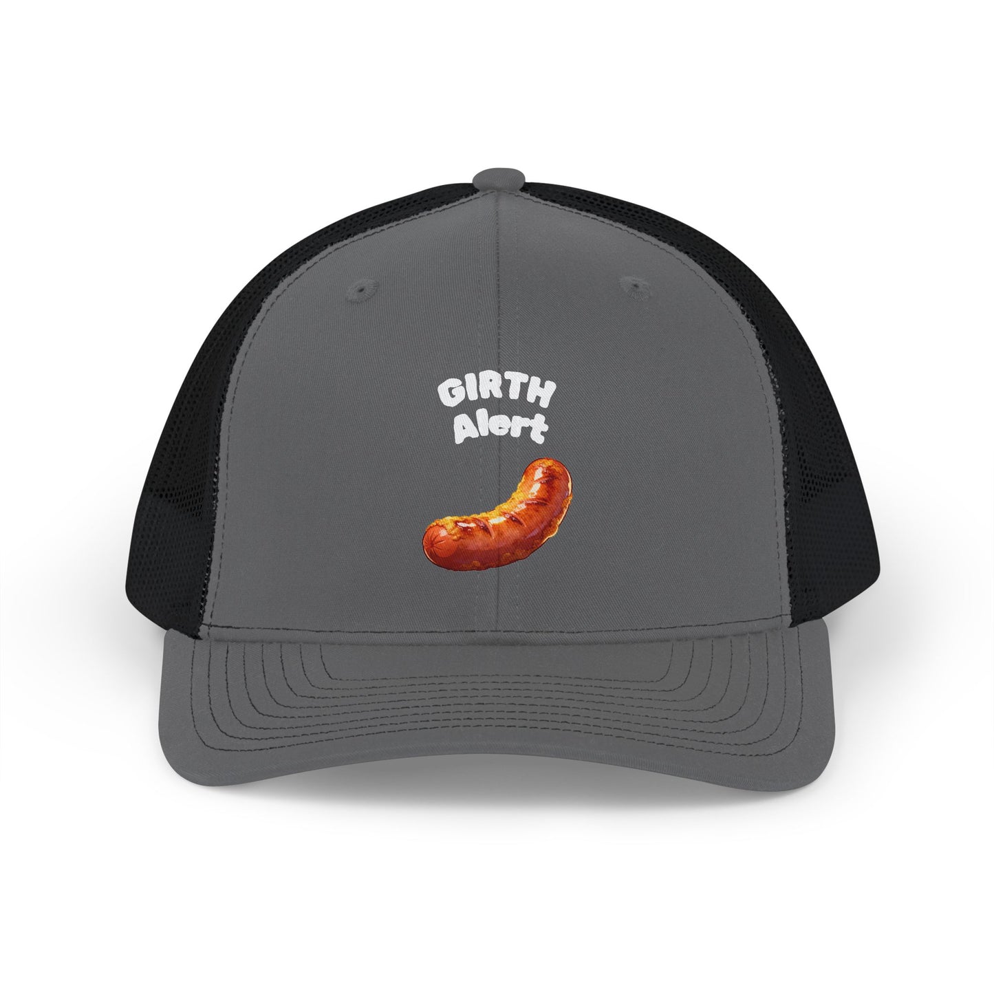 Girth Alert Snapback Trucker Cap — Funny Hat