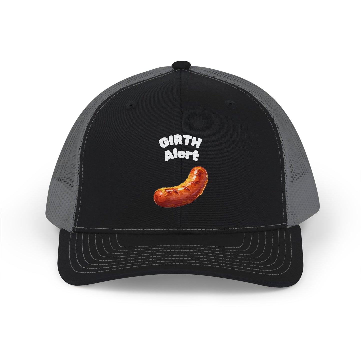 Girth Alert Snapback Trucker Cap — Funny Hat