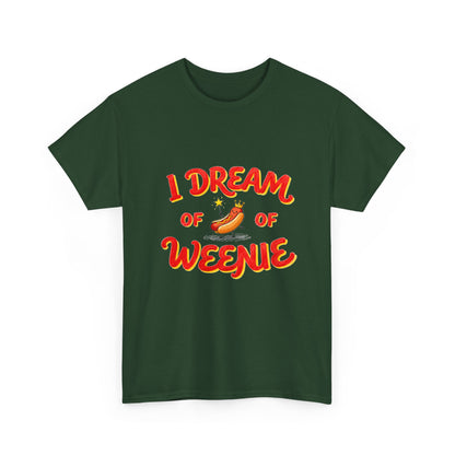 I Dream of Weenie Graphic Tee — Funny Hot Dog Retro Shirt