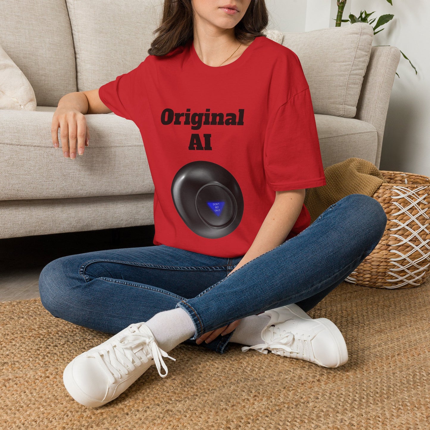 Original AI Graphic T-Shirt — Retro Tech Logo Tee