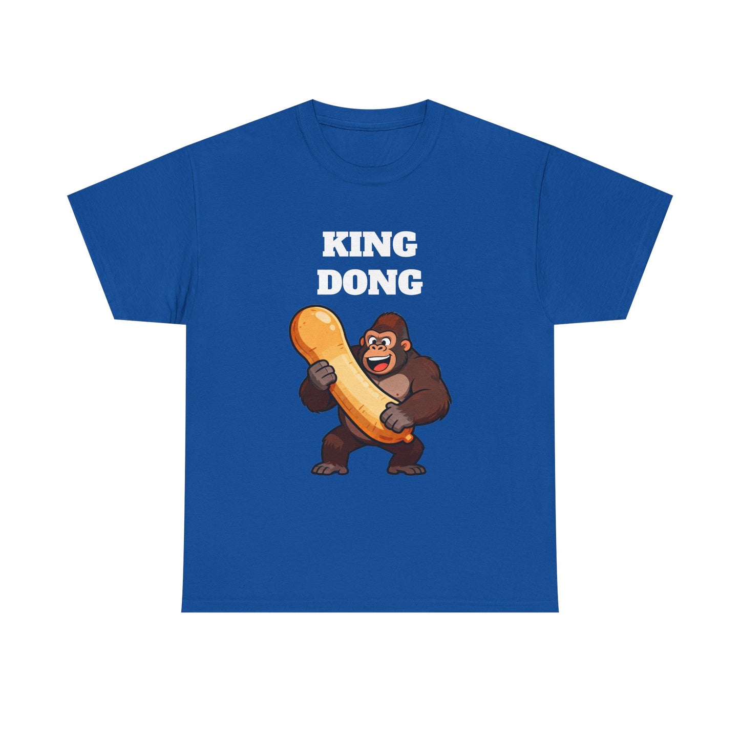 King Dong Gorilla T-Shirt — Funny Prank Tee with Cartoon Ape Holding Banana
