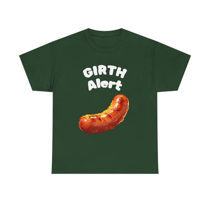 Girth Alert T-Shirt — Funny Novelty Tee for Body-Positive Humor