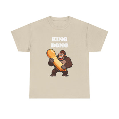 King Dong Gorilla T-Shirt — Funny Prank Tee with Cartoon Ape Holding Banana