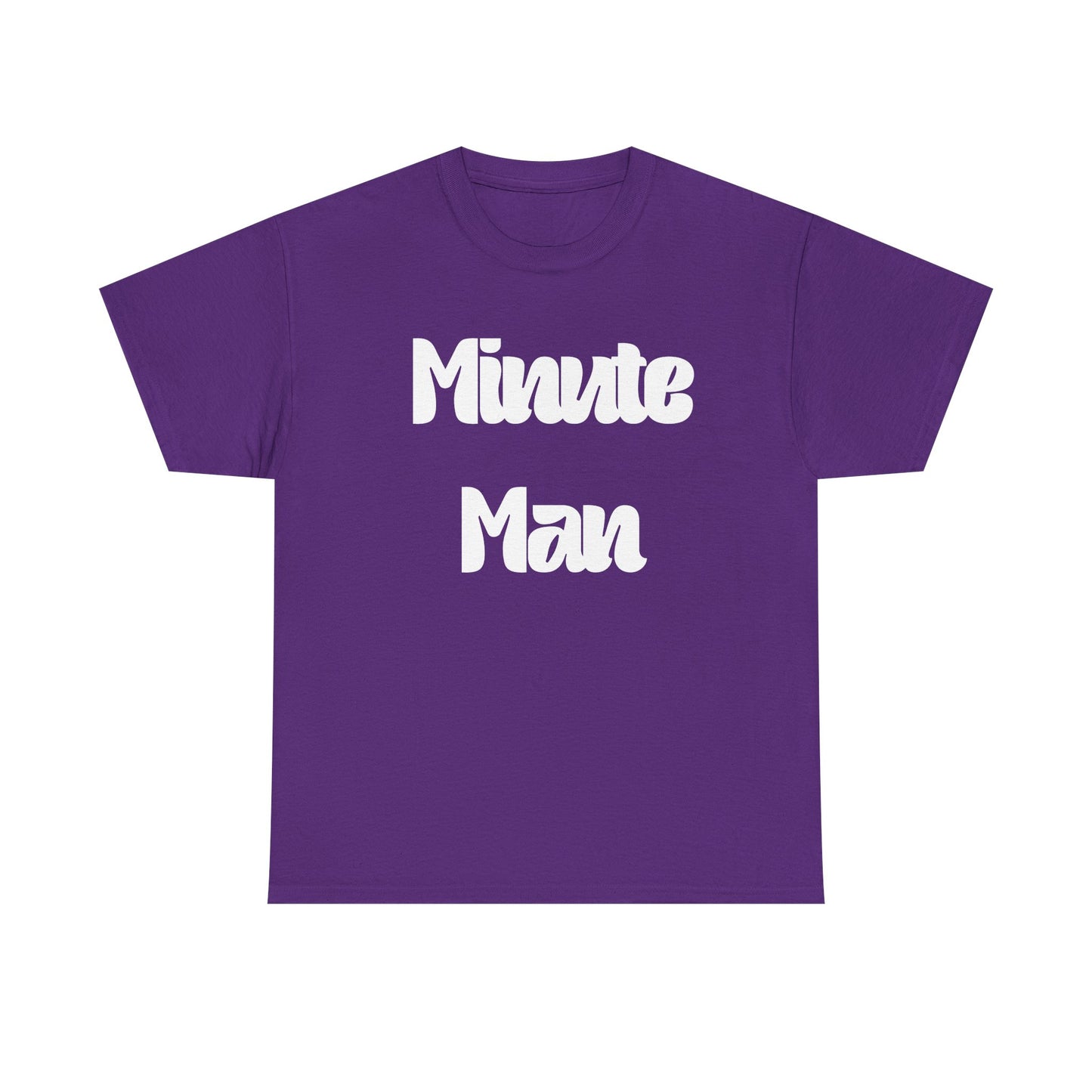 Minute Man T‑Shirt — Retro Script Graphic Tee