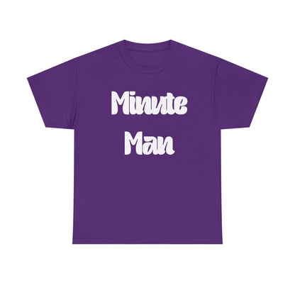 Minute Man T‑Shirt — Retro Script Graphic Tee