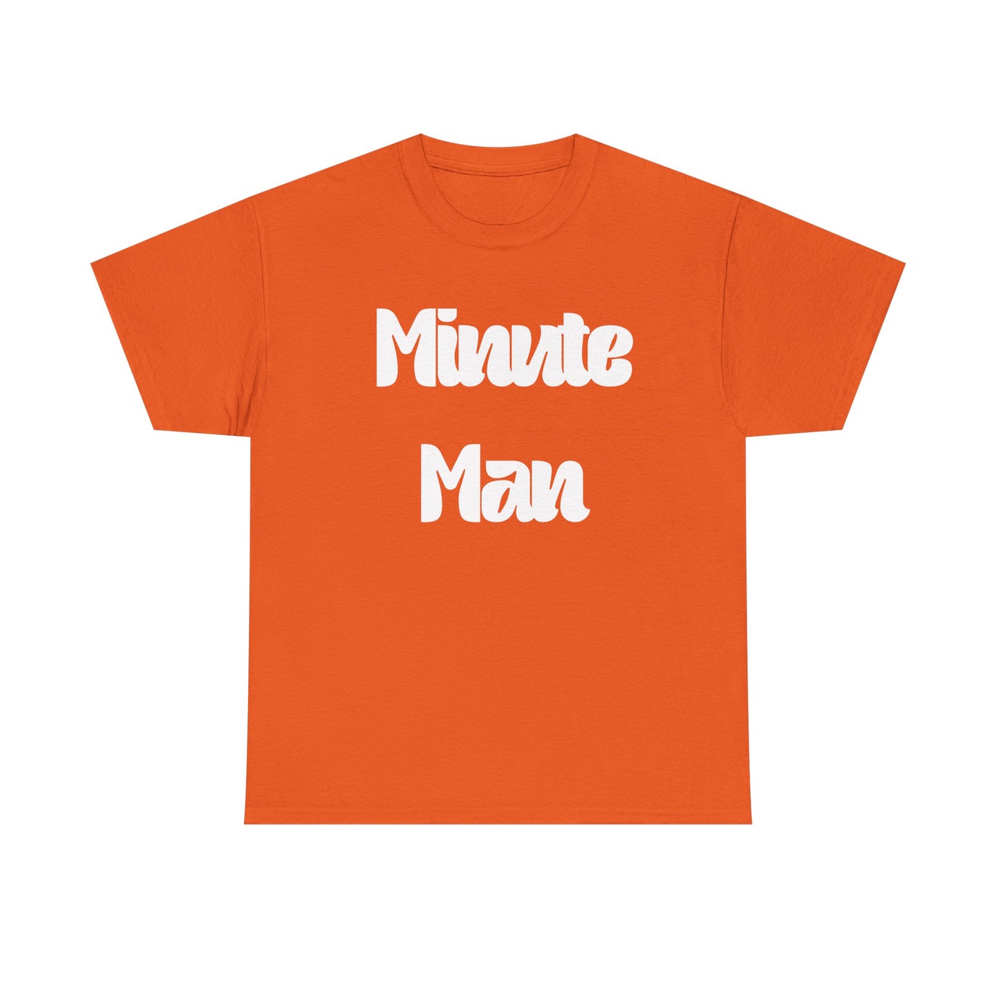 Minute Man T‑Shirt — Retro Script Graphic Tee