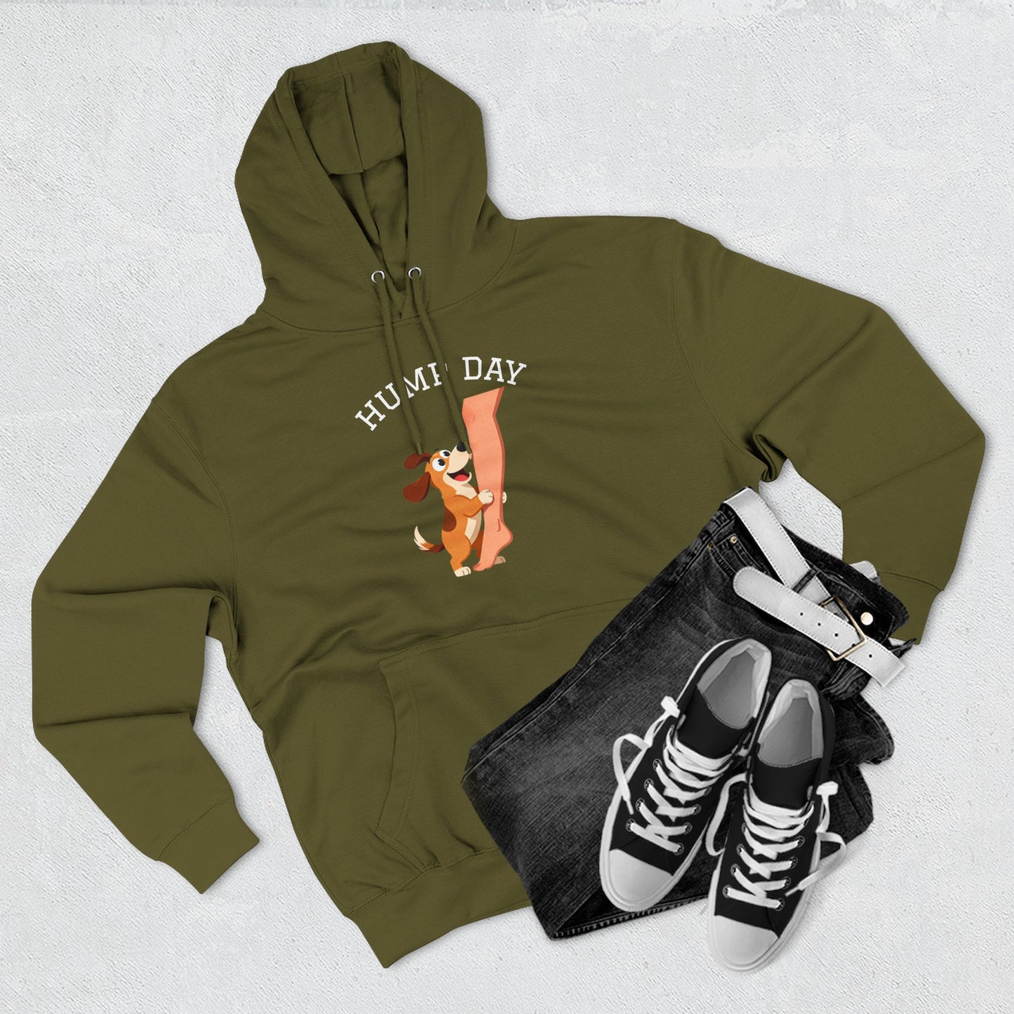 Hump Day Hoodie – Cute Beagle 'Hump Day' Fleece Pullover