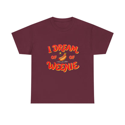 I Dream of Weenie Graphic Tee — Funny Hot Dog Retro Shirt