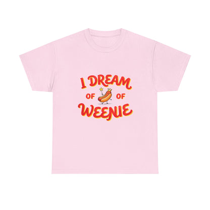 I Dream of Weenie Graphic Tee — Funny Hot Dog Retro Shirt