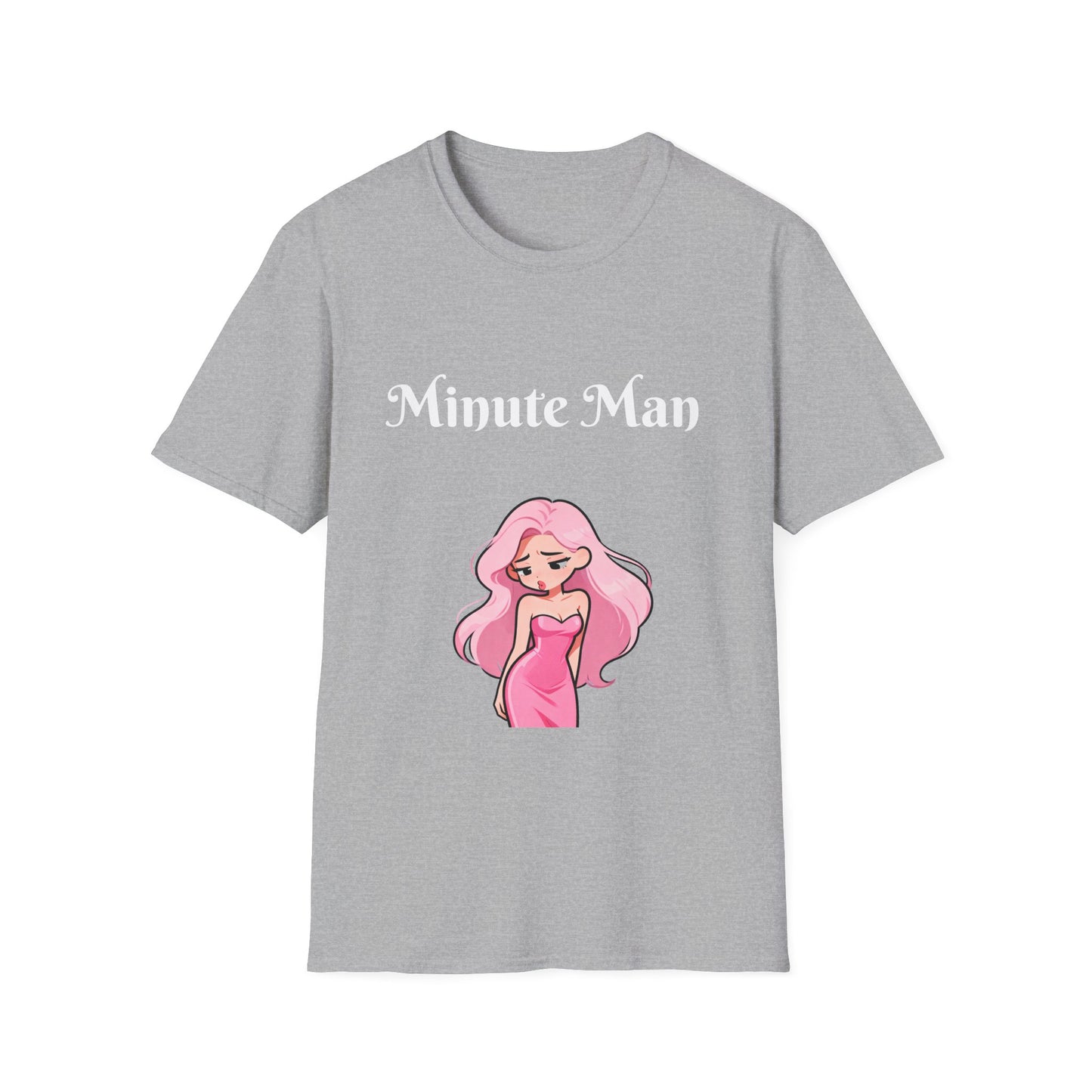 Minute Man T-Shirt — Pink Doll Graphic Tee