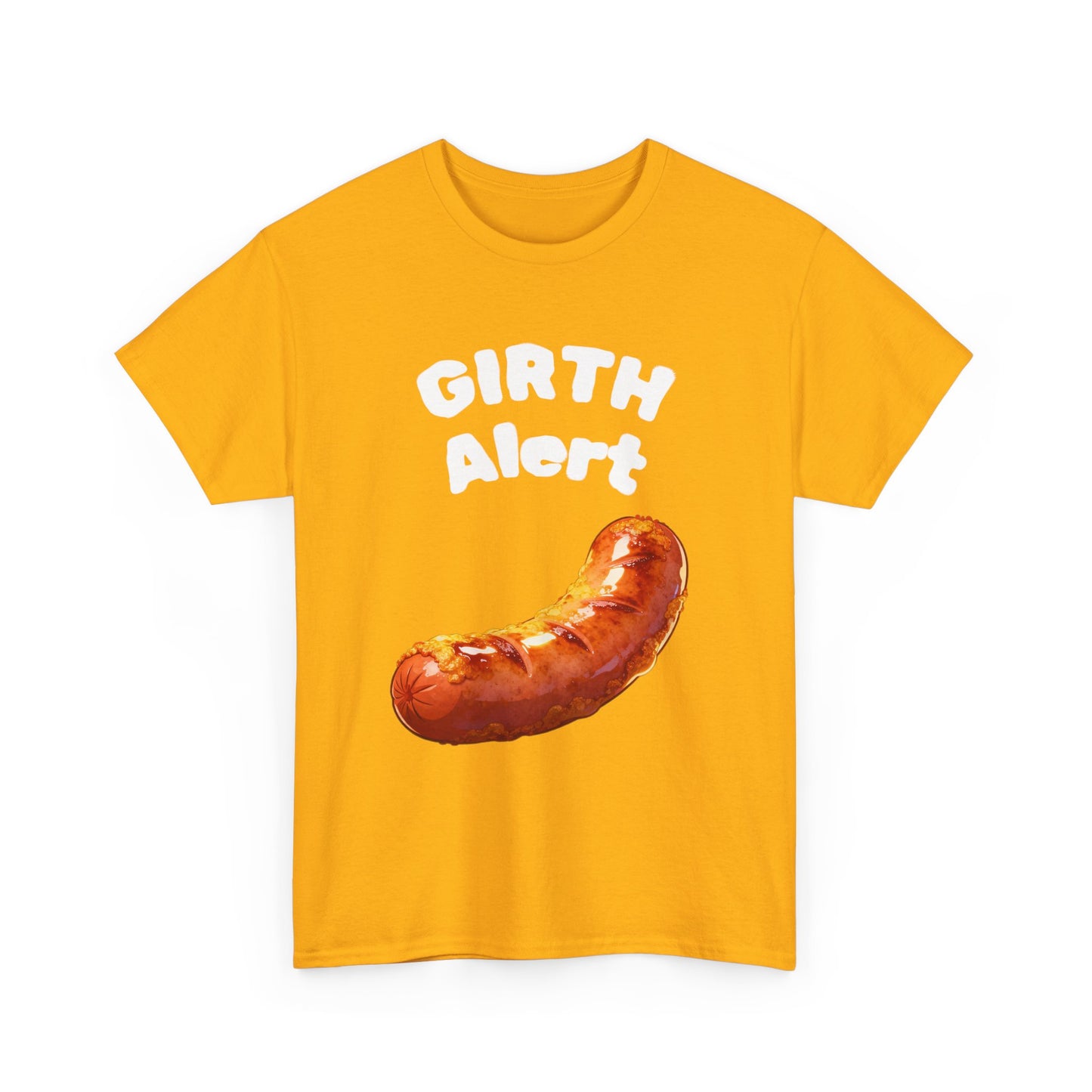 Girth Alert T-Shirt — Funny Novelty Tee for Body-Positive Humor