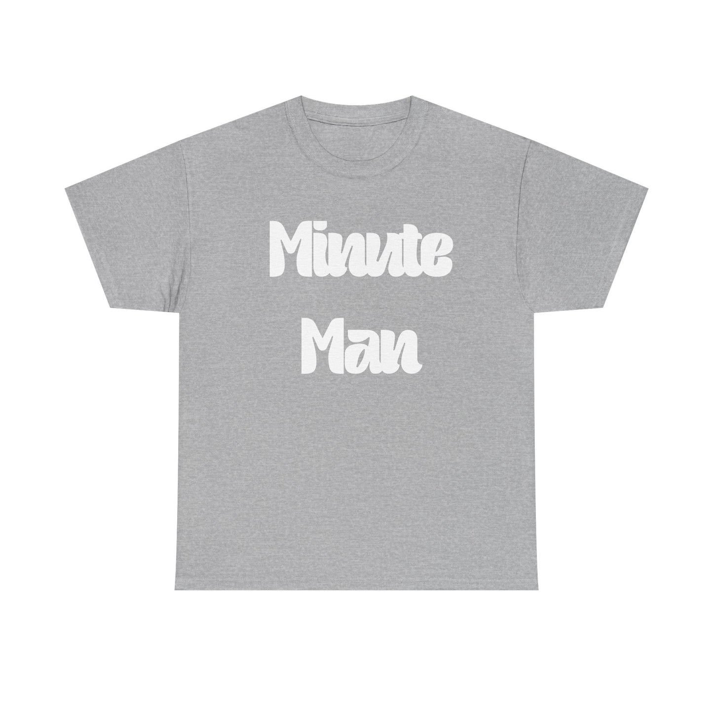 Minute Man T‑Shirt — Retro Script Graphic Tee