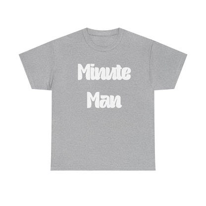 Minute Man T‑Shirt — Retro Script Graphic Tee