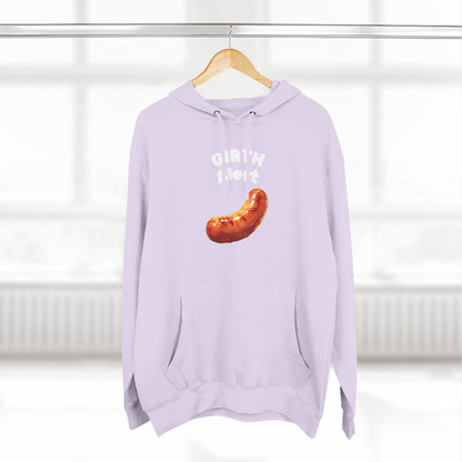 Funny Graphic Hoodie — 'Girth Alert' Casual Fleece Pullover