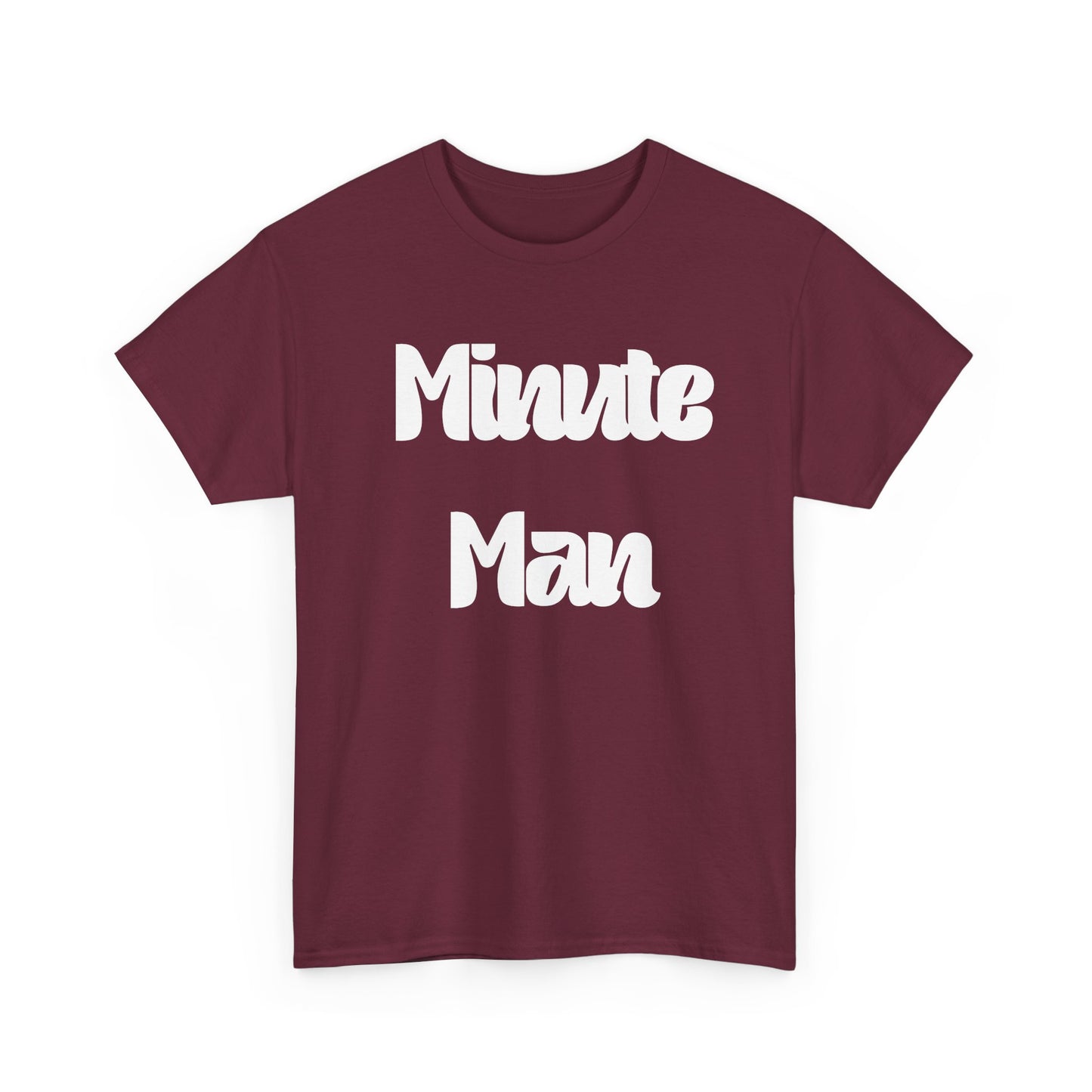 Minute Man T‑Shirt — Retro Script Graphic Tee