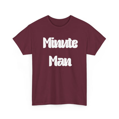 Minute Man T‑Shirt — Retro Script Graphic Tee