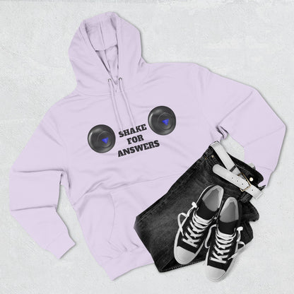 Hoodie — “Shake For Answers” Magic 8-Ball Graphic Fleece Hoodie