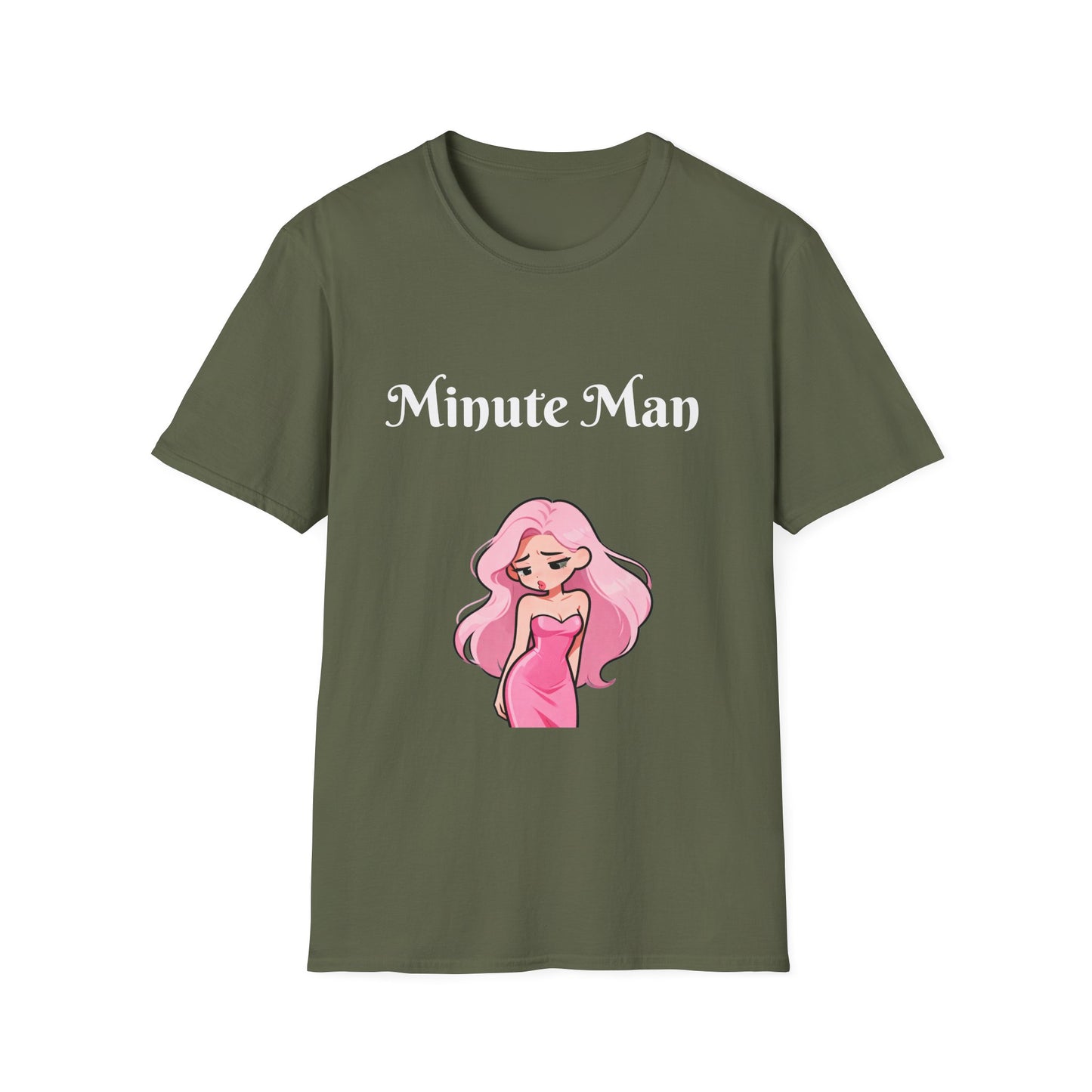 Minute Man T-Shirt — Pink Doll Graphic Tee