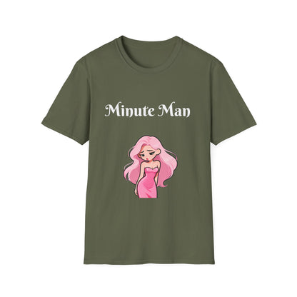 Minute Man T-Shirt — Pink Doll Graphic Tee