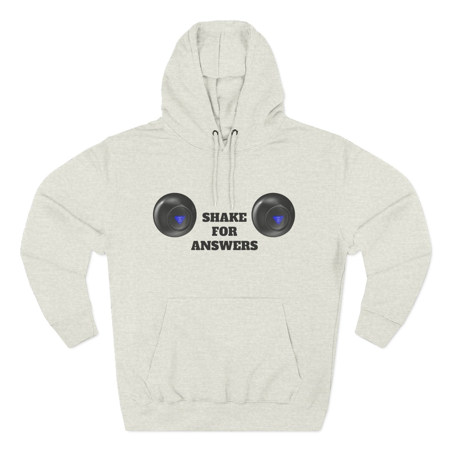 Hoodie — “Shake For Answers” Magic 8-Ball Graphic Fleece Hoodie
