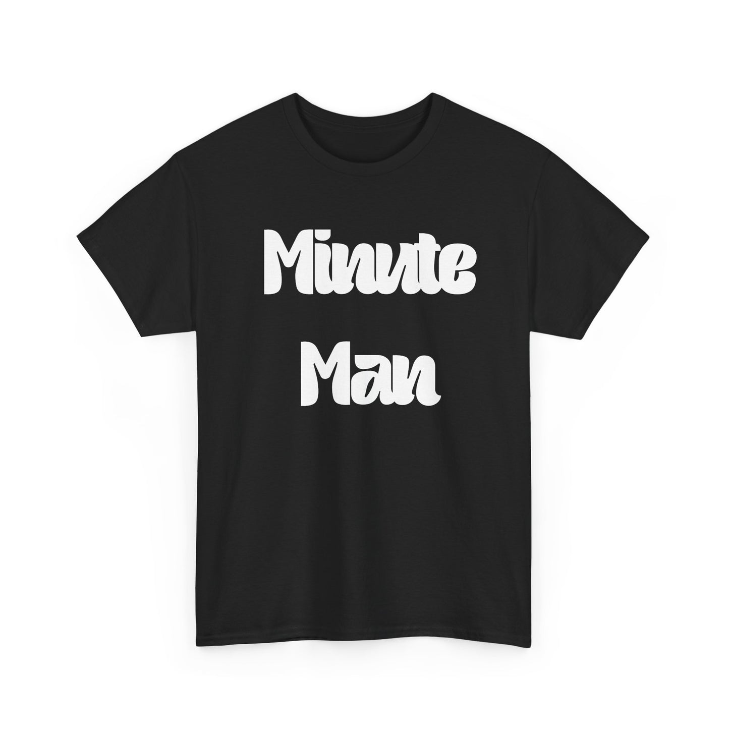 Minute Man T‑Shirt — Retro Script Graphic Tee