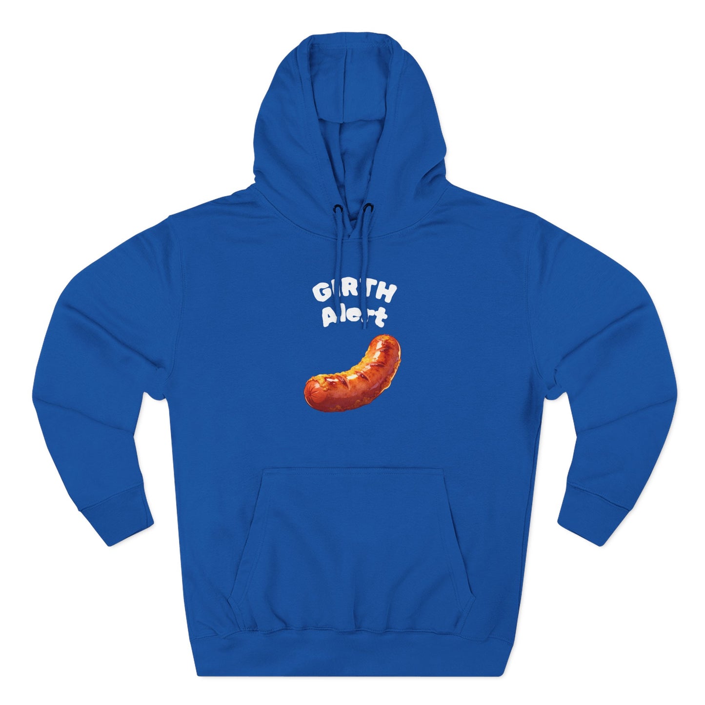 Funny Graphic Hoodie — 'Girth Alert' Casual Fleece Pullover