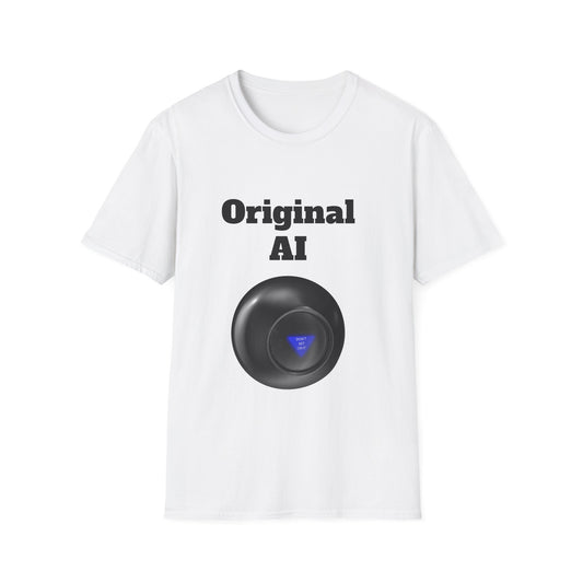 Original AI Graphic T-Shirt — Retro Tech Logo Tee