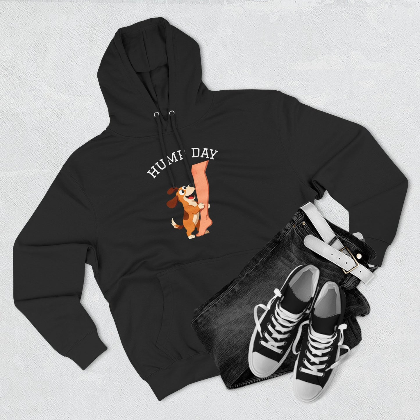 Hump Day Hoodie – Cute Beagle 'Hump Day' Fleece Pullover