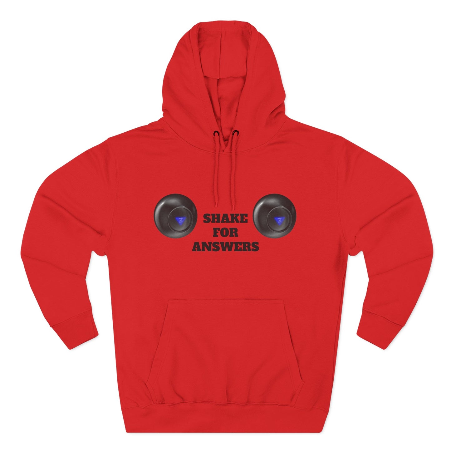 Hoodie — “Shake For Answers” Magic 8-Ball Graphic Fleece Hoodie