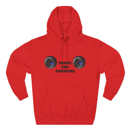 Hoodie — “Shake For Answers” Magic 8-Ball Graphic Fleece Hoodie