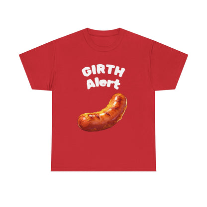 Girth Alert T-Shirt — Funny Novelty Tee for Body-Positive Humor
