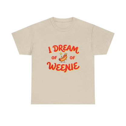 I Dream of Weenie Graphic Tee — Funny Hot Dog Retro Shirt