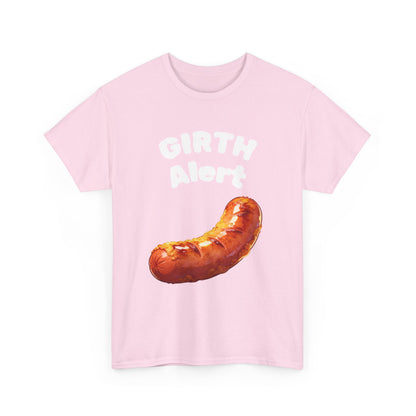 Girth Alert T-Shirt — Funny Novelty Tee for Body-Positive Humor