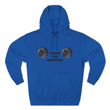 Hoodie — “Shake For Answers” Magic 8-Ball Graphic Fleece Hoodie