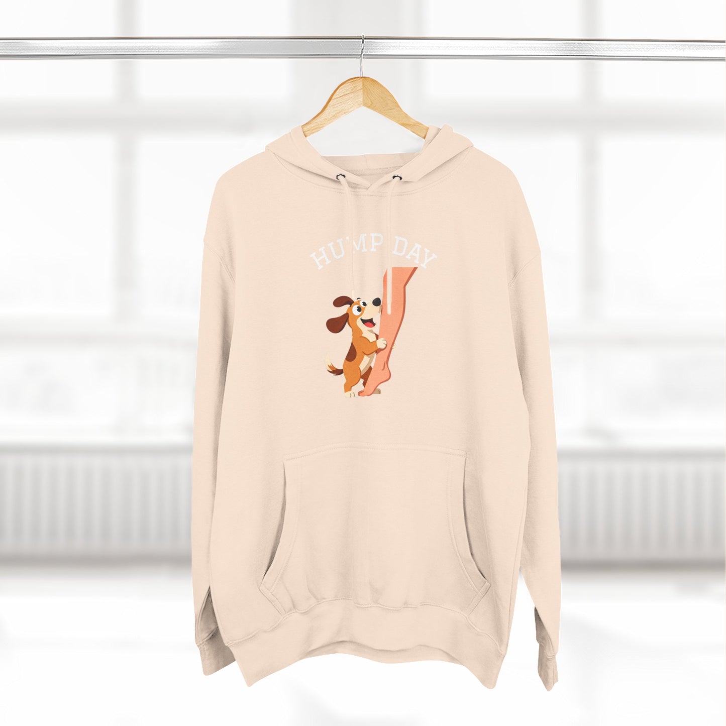 Hump Day Hoodie – Cute Beagle 'Hump Day' Fleece Pullover