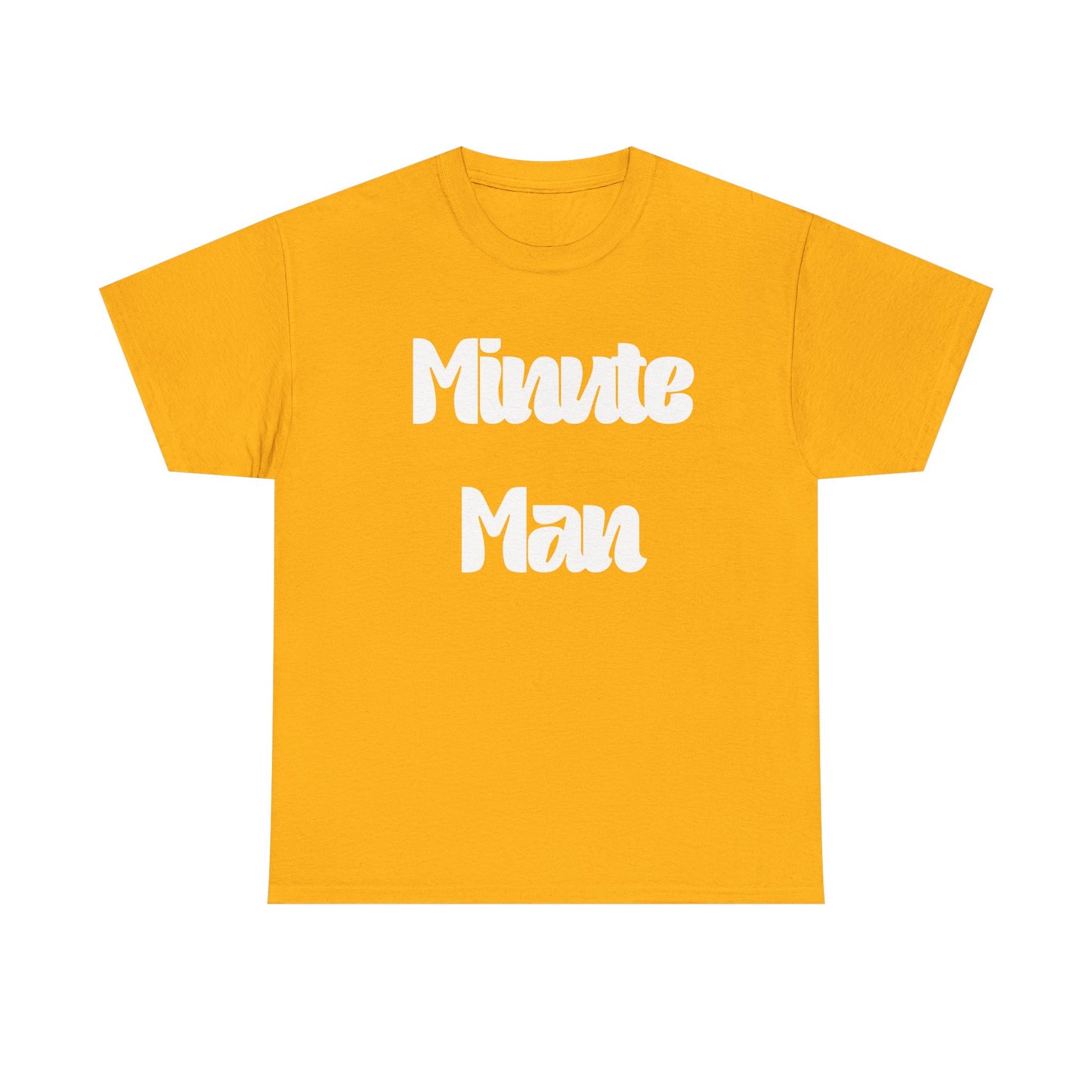Minute Man T‑Shirt — Retro Script Graphic Tee