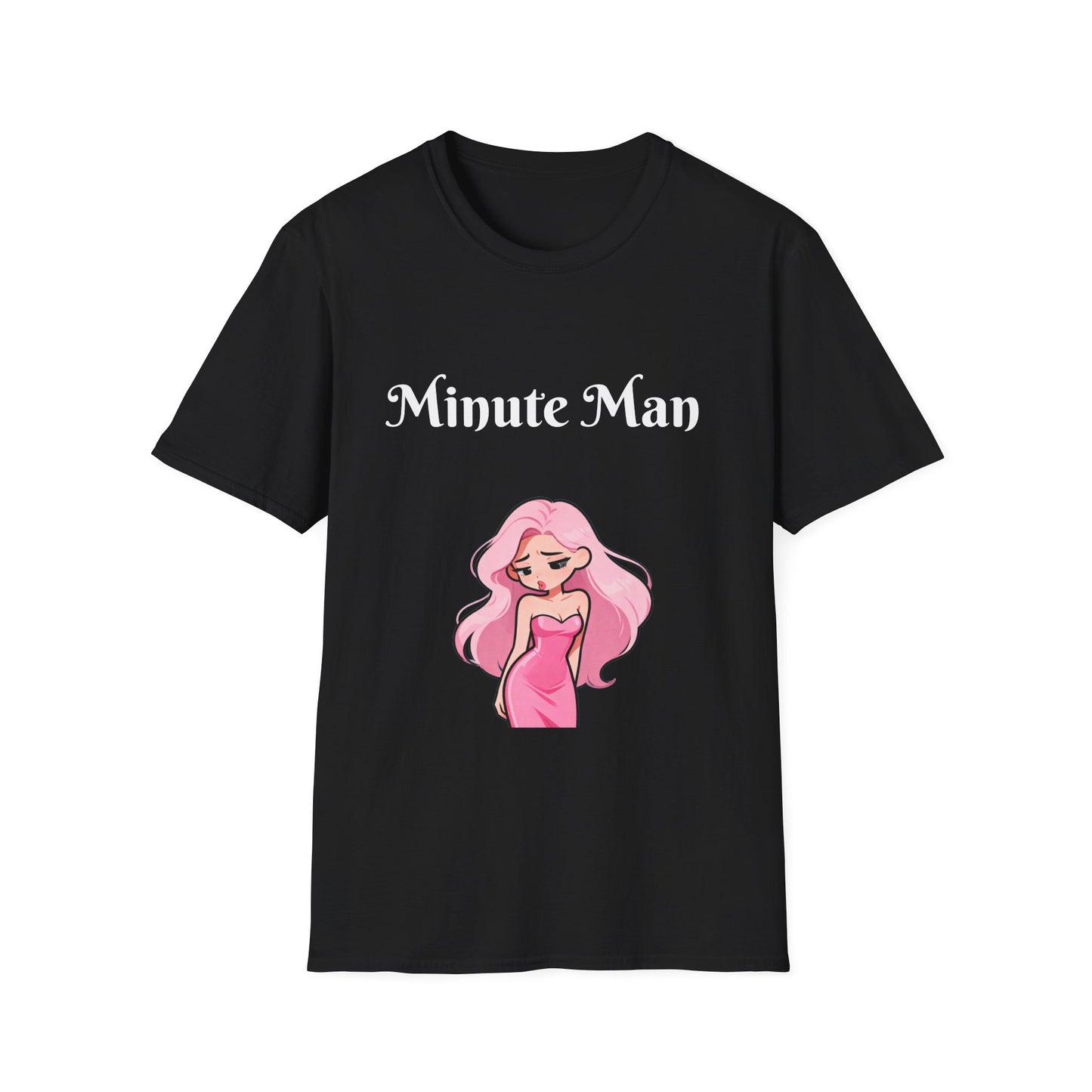 Minute Man T-Shirt — Pink Doll Graphic Tee