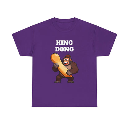 King Dong Gorilla T-Shirt — Funny Prank Tee with Cartoon Ape Holding Banana