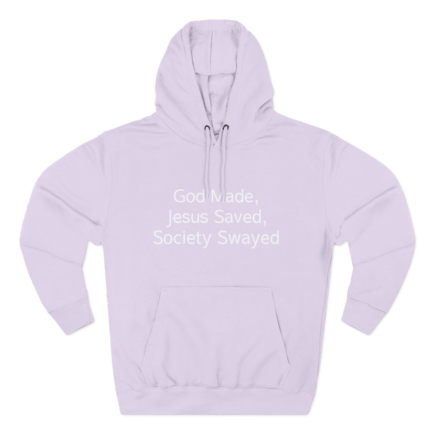 God Made, Jesus Saved Hoodie — Christian Faith Quote Pullover Hoodie