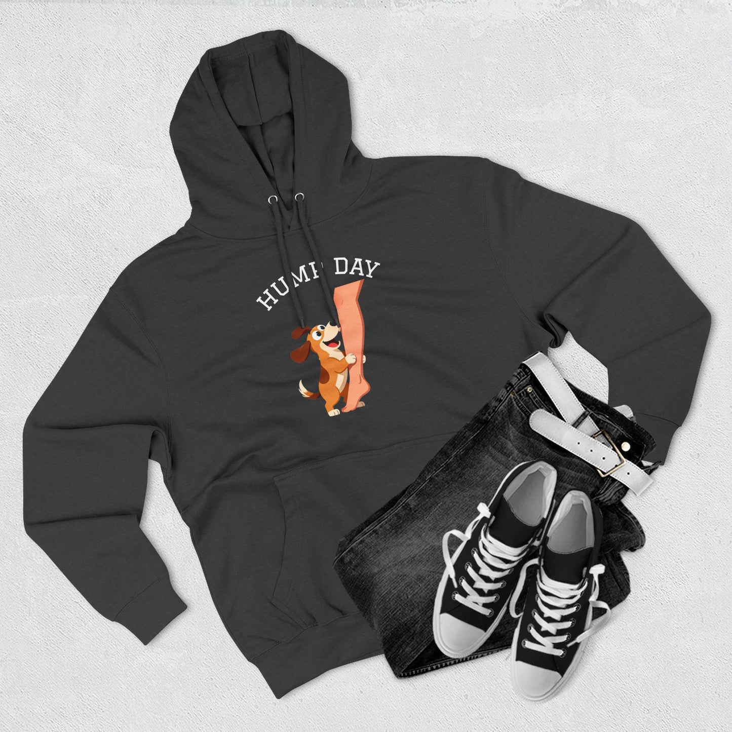 Hump Day Hoodie – Cute Beagle 'Hump Day' Fleece Pullover