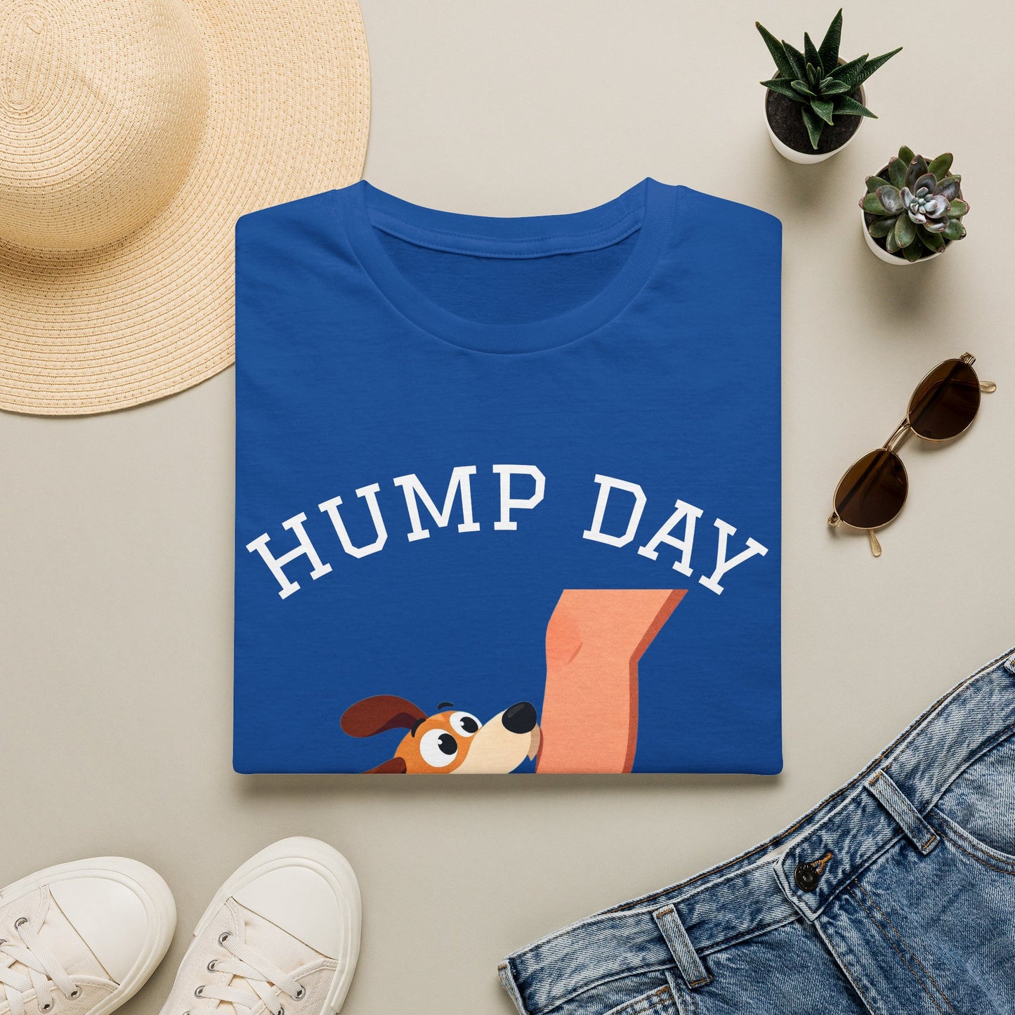 Hump Day Dog T-Shirt — Funny Midweek 'HUMP DAY' Novelty Tee