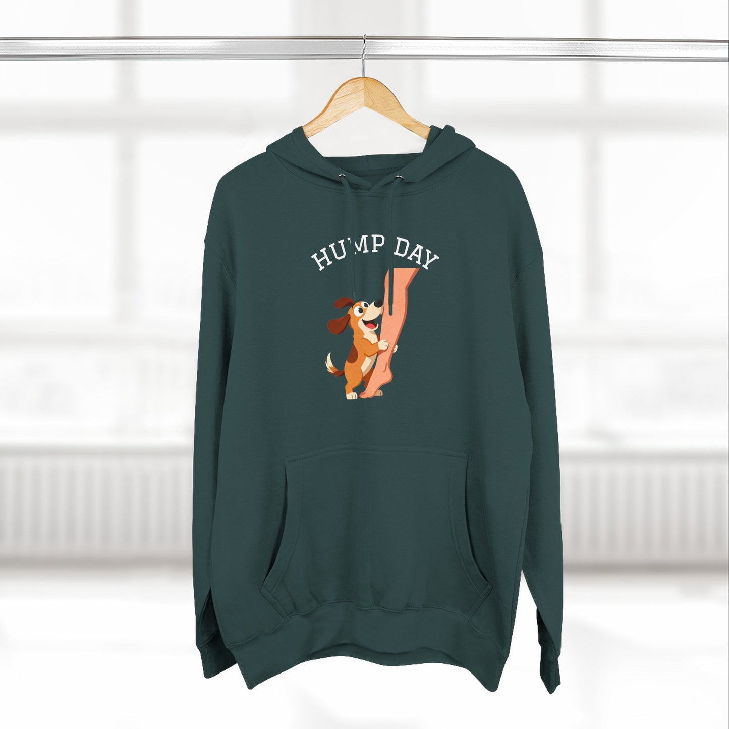 Hump Day Hoodie – Cute Beagle 'Hump Day' Fleece Pullover