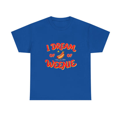 I Dream of Weenie Graphic Tee — Funny Hot Dog Retro Shirt