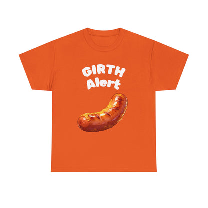 Girth Alert T-Shirt — Funny Novelty Tee for Body-Positive Humor