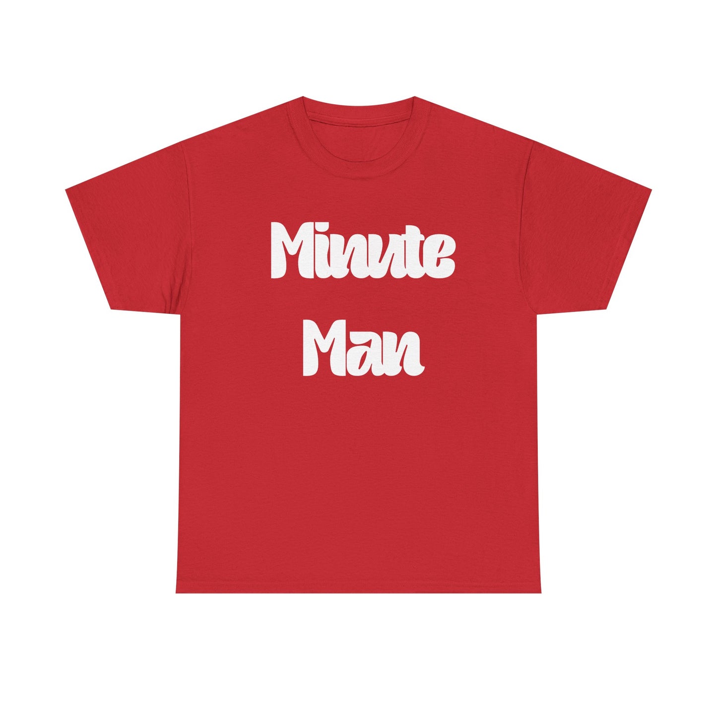 Minute Man T‑Shirt — Retro Script Graphic Tee