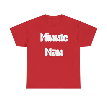 Minute Man T‑Shirt — Retro Script Graphic Tee