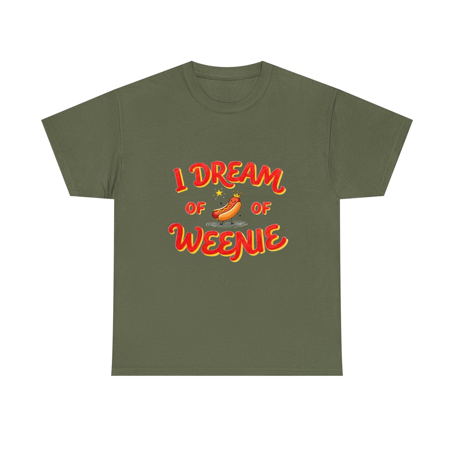 I Dream of Weenie Graphic Tee — Funny Hot Dog Retro Shirt