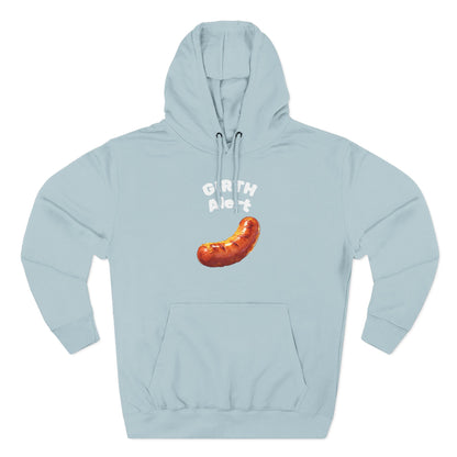 Funny Graphic Hoodie — 'Girth Alert' Casual Fleece Pullover